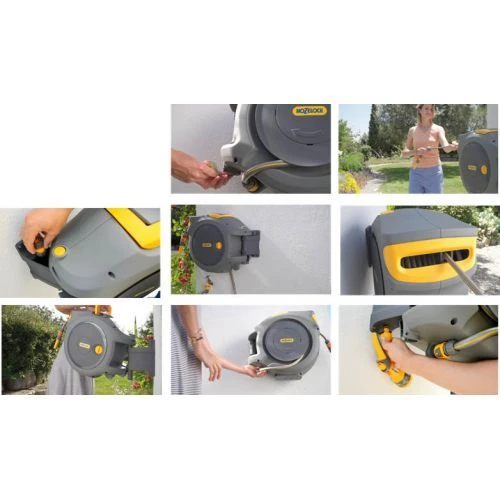Hozelock Auto Reel Wandslangbox 20 Meter Grijs - Afbeelding 3
