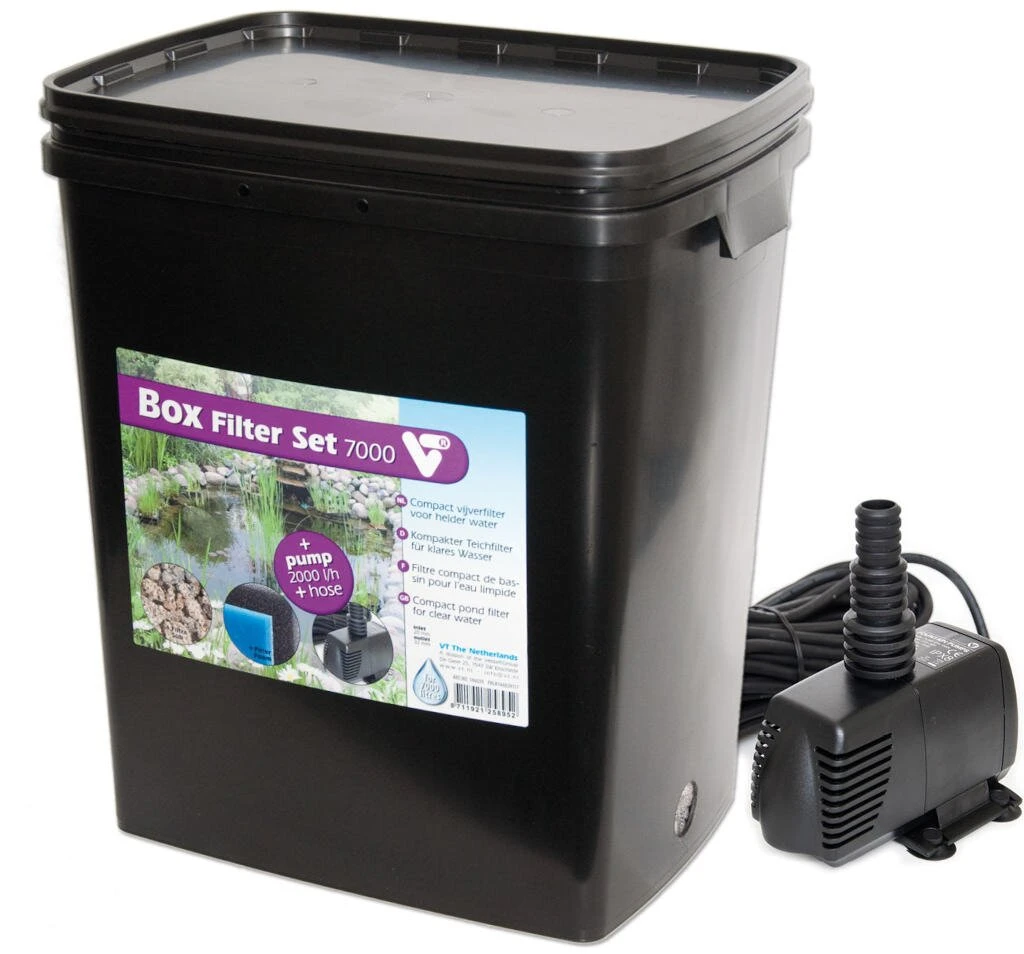 Vijvertechniek Box Filter 7000 + Pomp